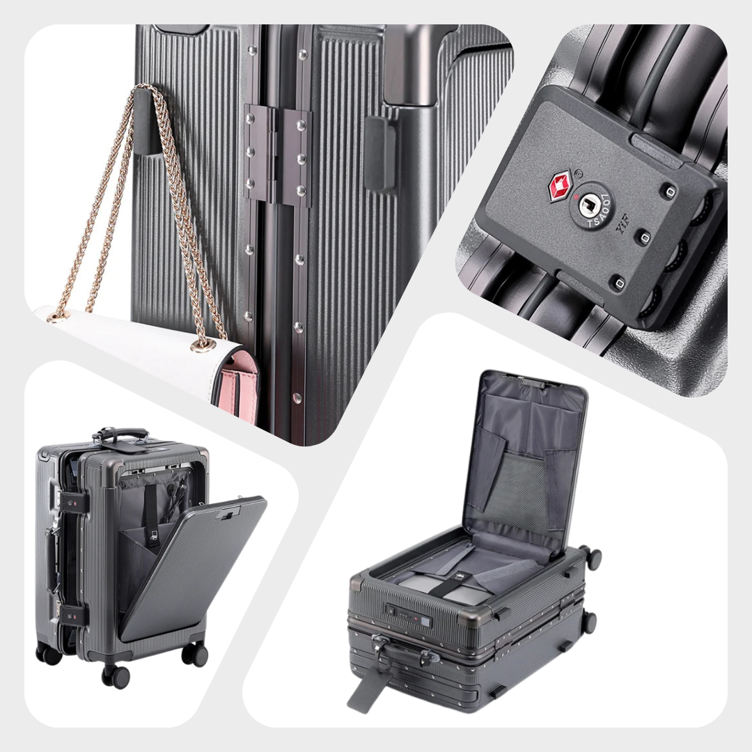 GlideGuard Aluminium Kabinekuffert Pro