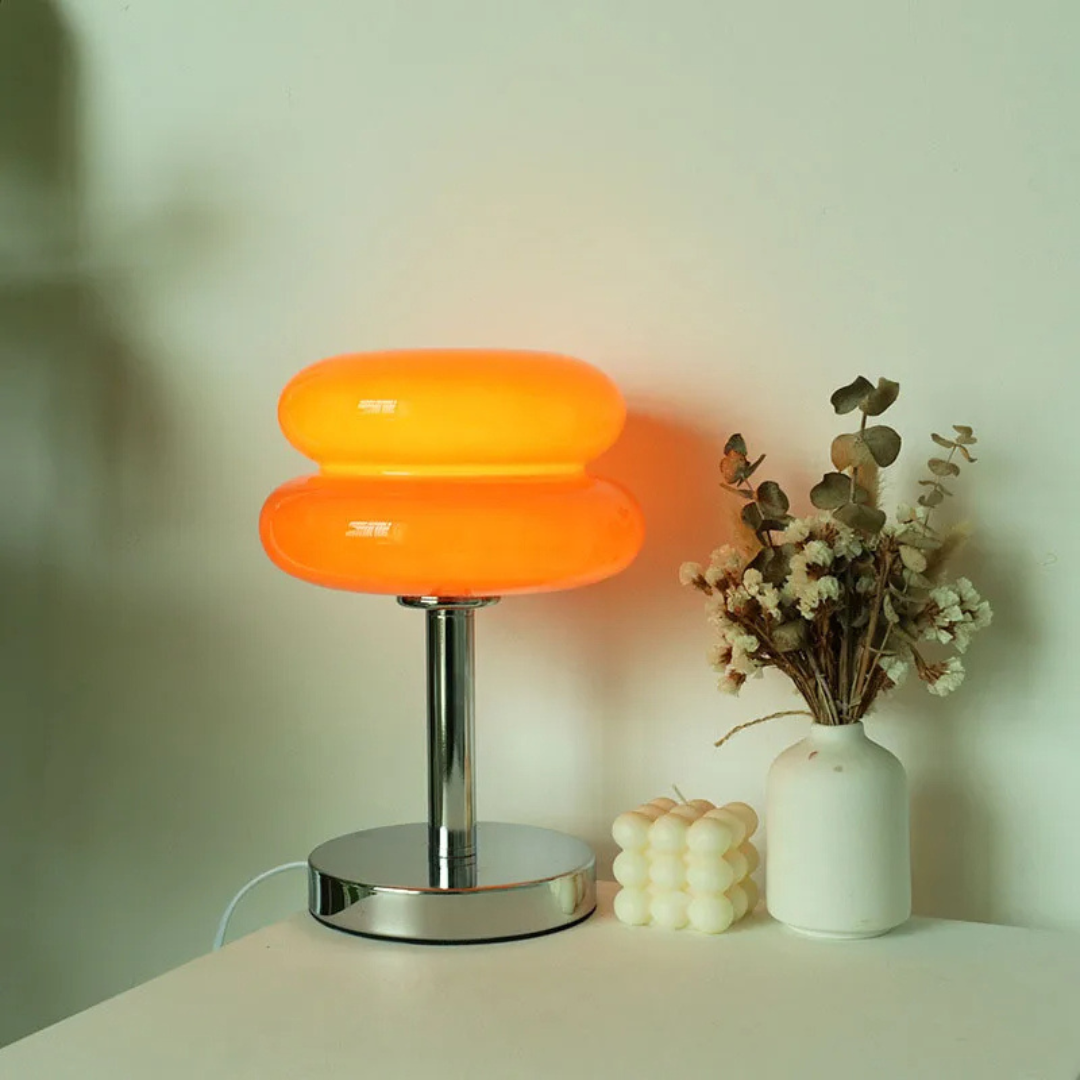 Chic Retro Glas Bordlampe