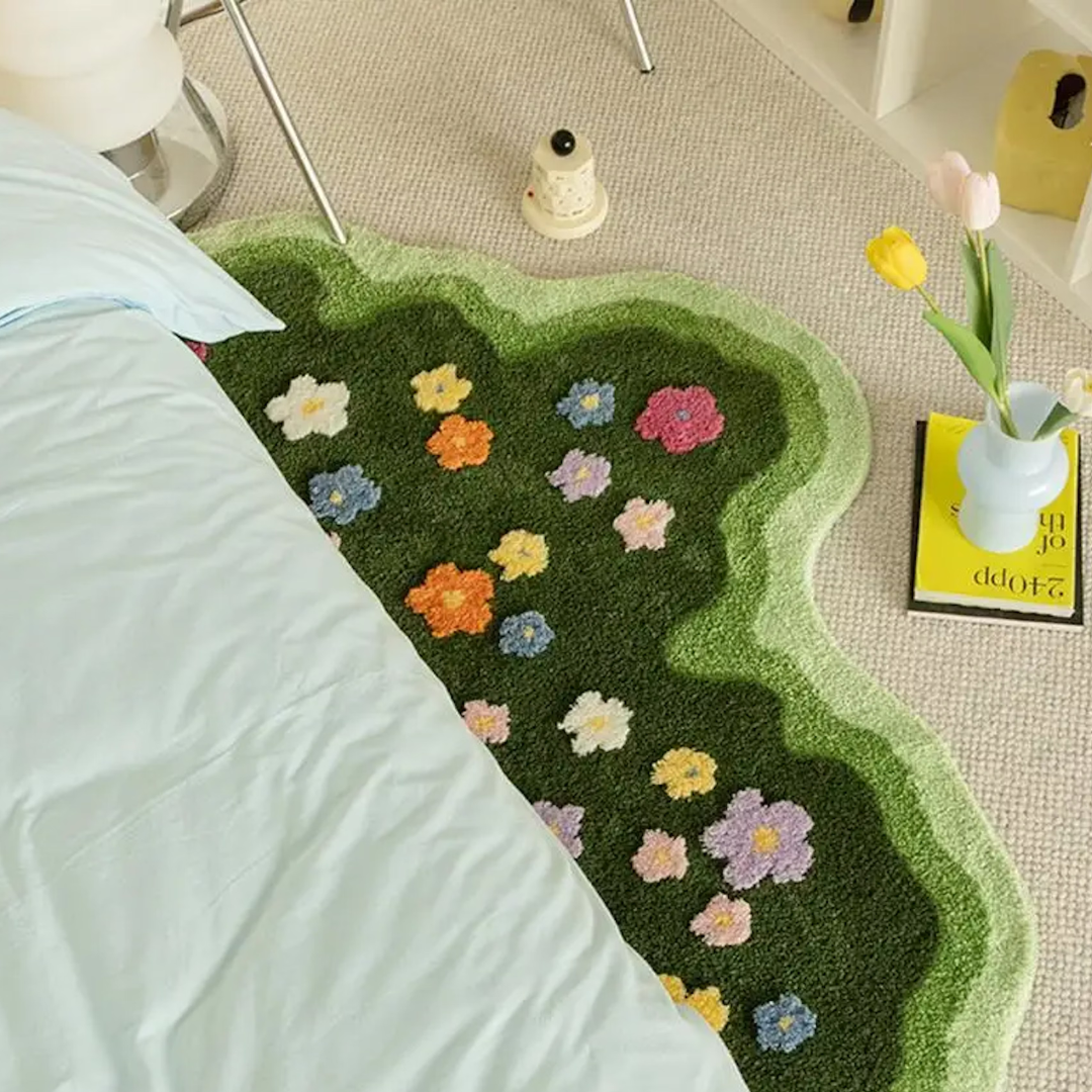 Blomstermark Tæppe