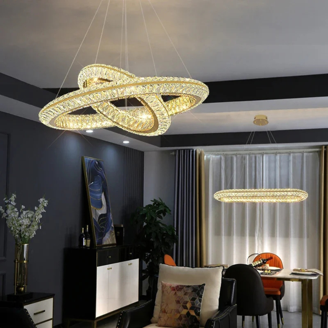 LumiHalo Krystal Loftlampe