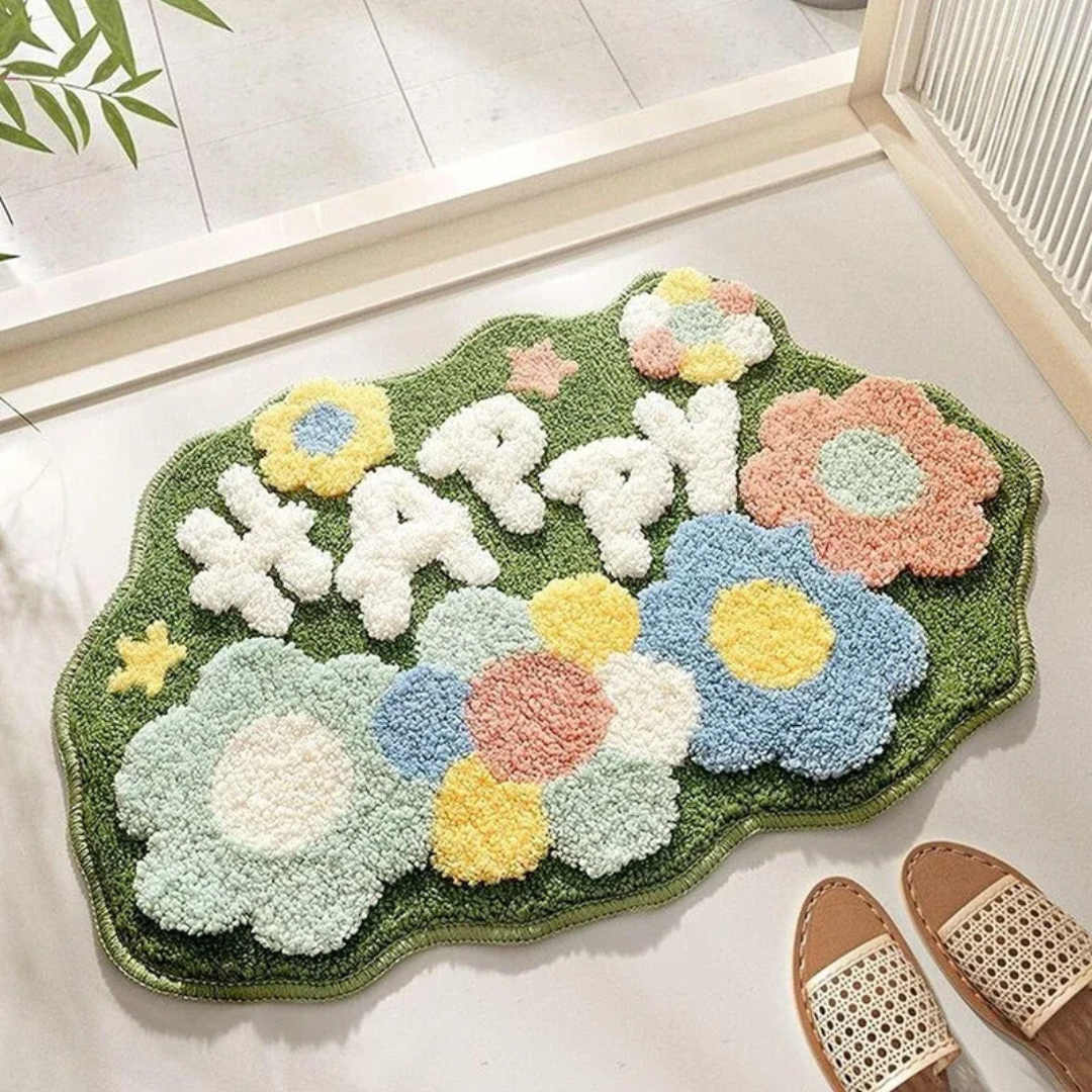 BlomsterLykke Badeværelsesmåtte