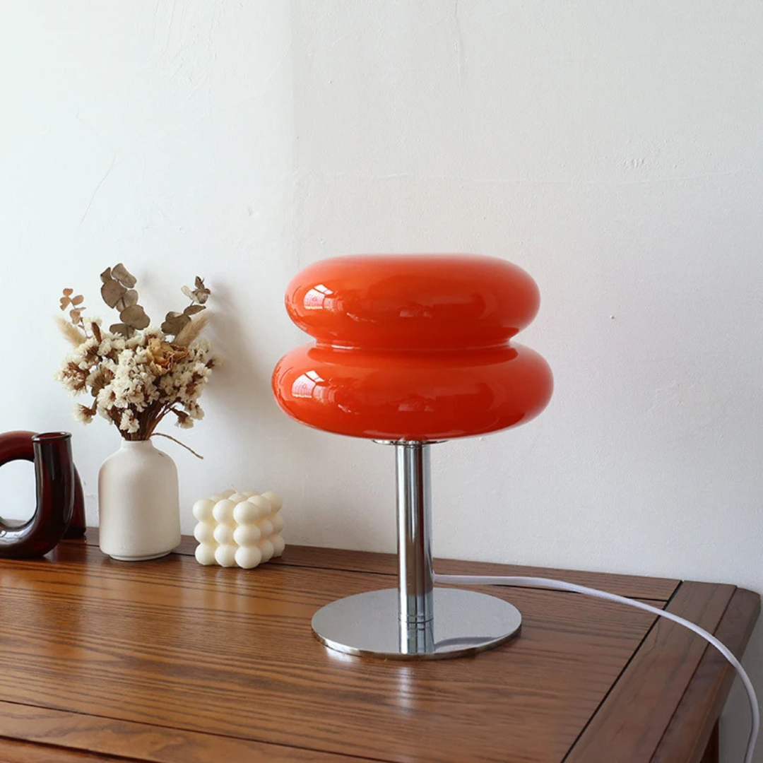 Chic Retro Glas Bordlampe