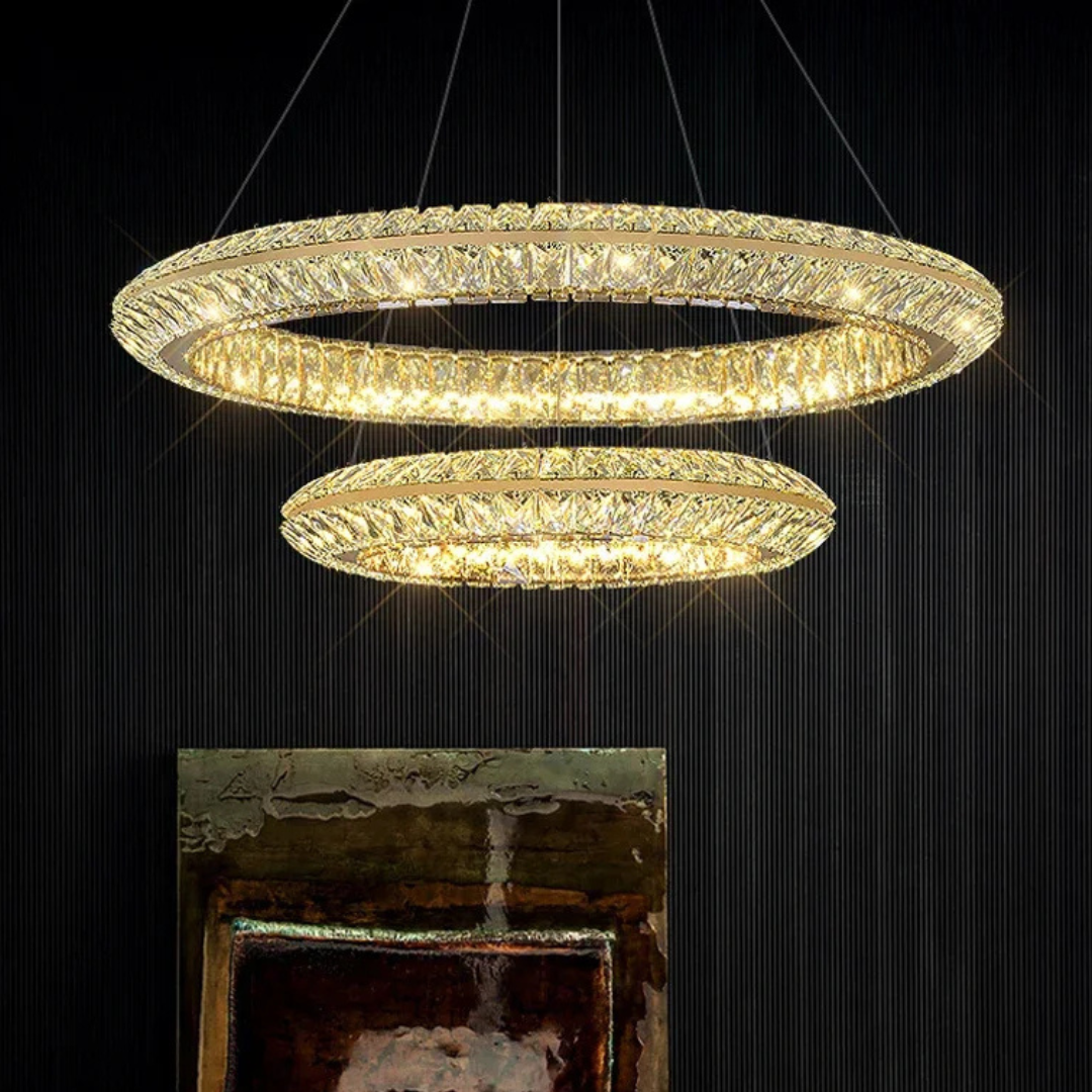 LumiHalo Krystal Loftlampe