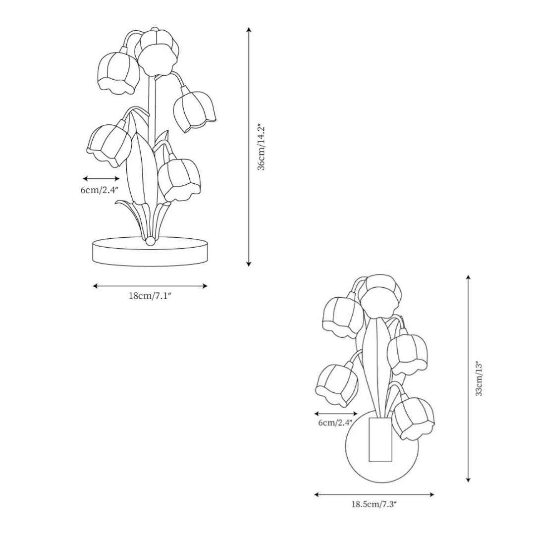 OrkidéBlomst Lampe