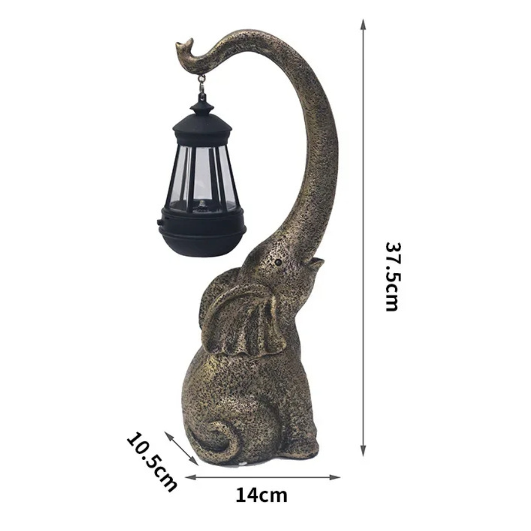 Lysende Elefant Sol Lampe