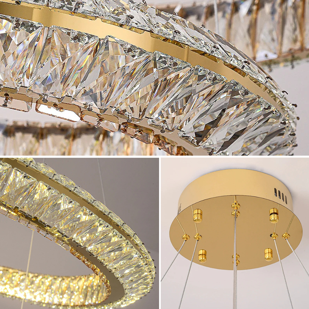 LumiHalo Krystal Loftlampe