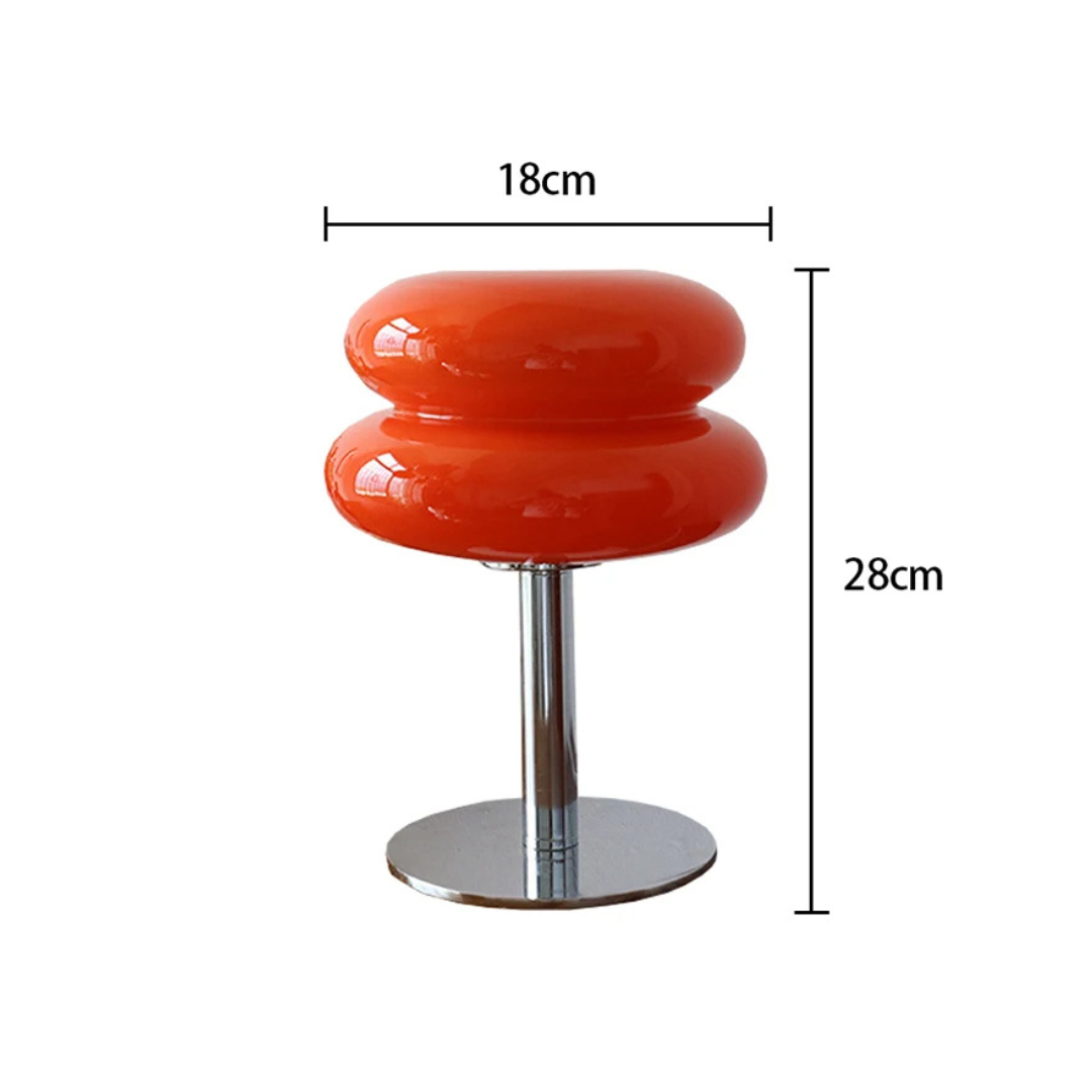 Chic Retro Glas Bordlampe
