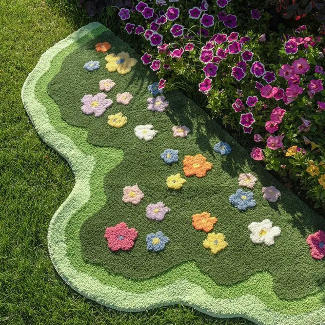 Blomstermark Tæppe