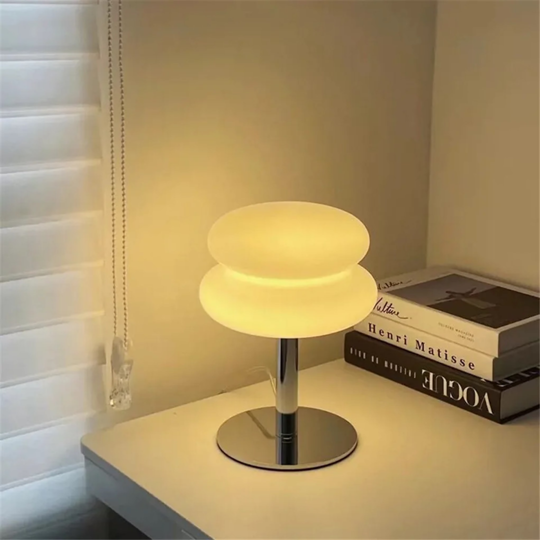 Chic Retro Glas Bordlampe