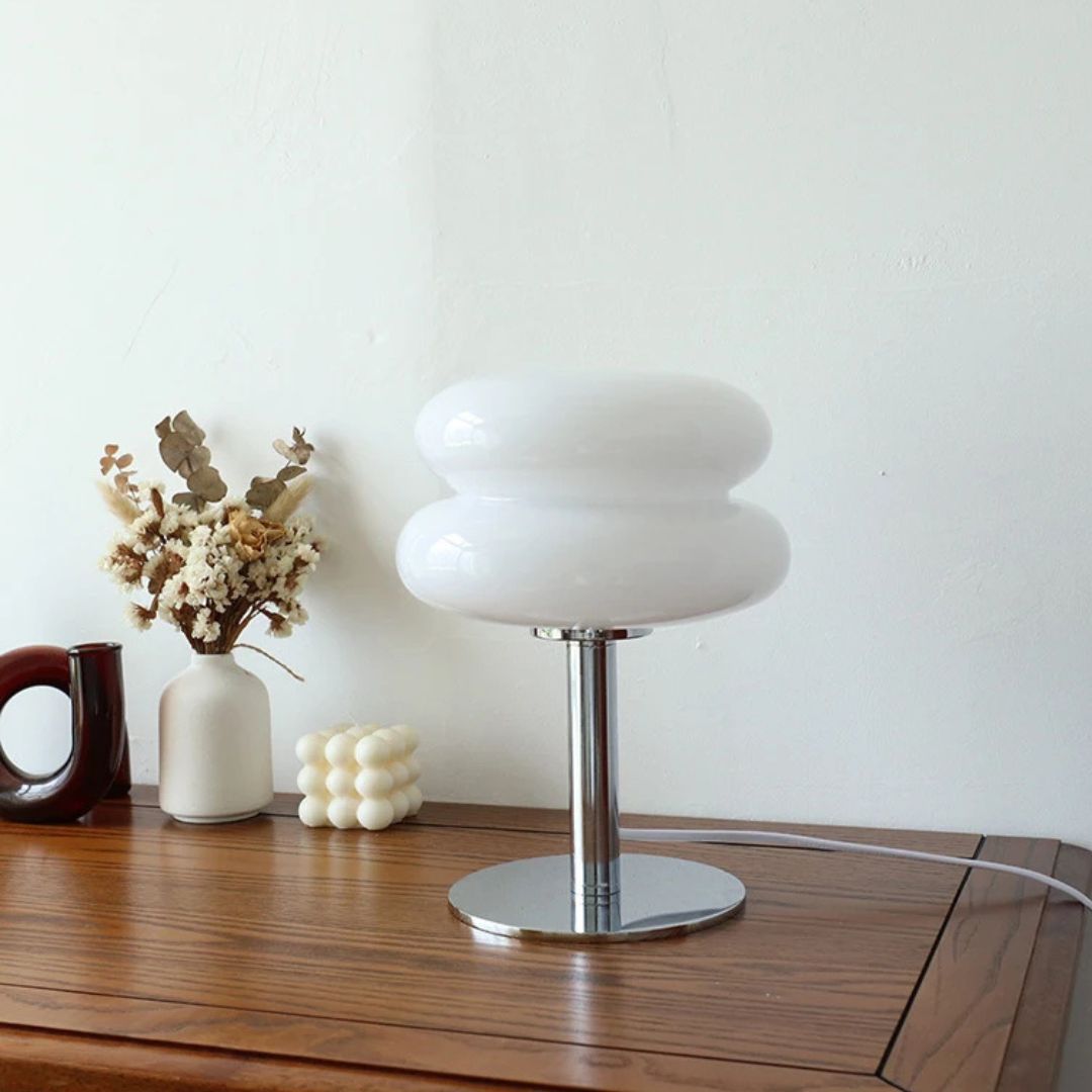 Chic Retro Glas Bordlampe