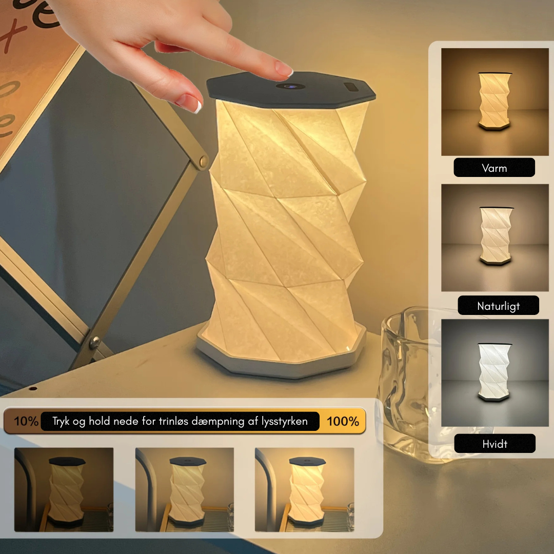 PaperGlow Touch Lampe