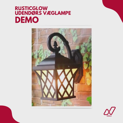 RusticGlow Udendørs Væglampe